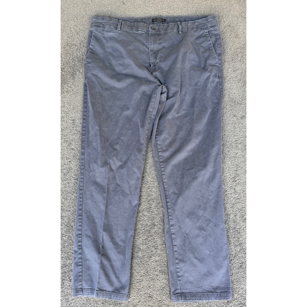 Banana Republic Fulton Skinny Chino Pants Men 40x32 Charcoal Gray Stretch Cotton